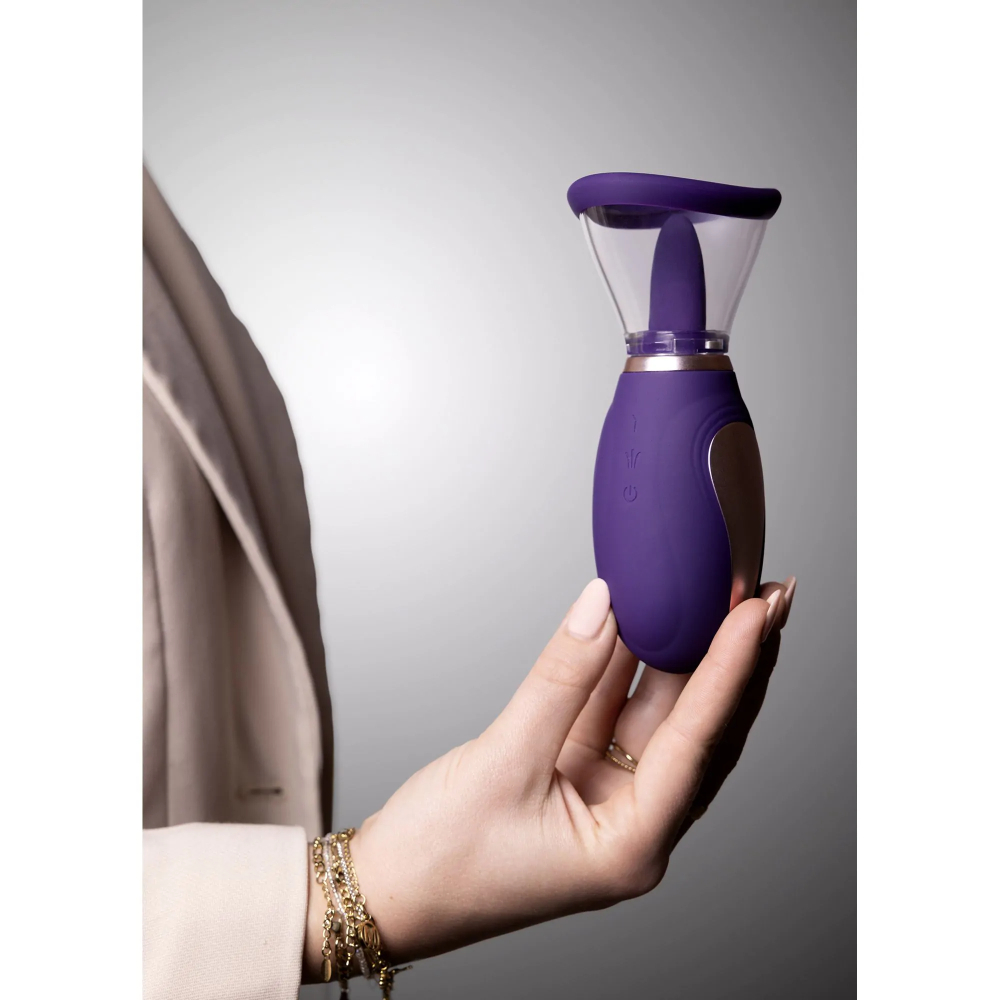 Pumped by Shots Enhance - Rechargeable Vulva and Breast Pump - Purple