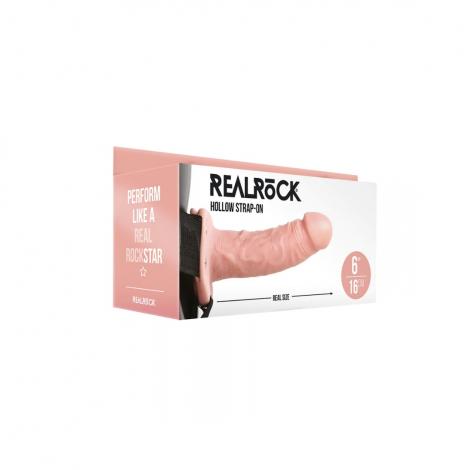 RealRock by Shots Hollow Strap-On without Balls