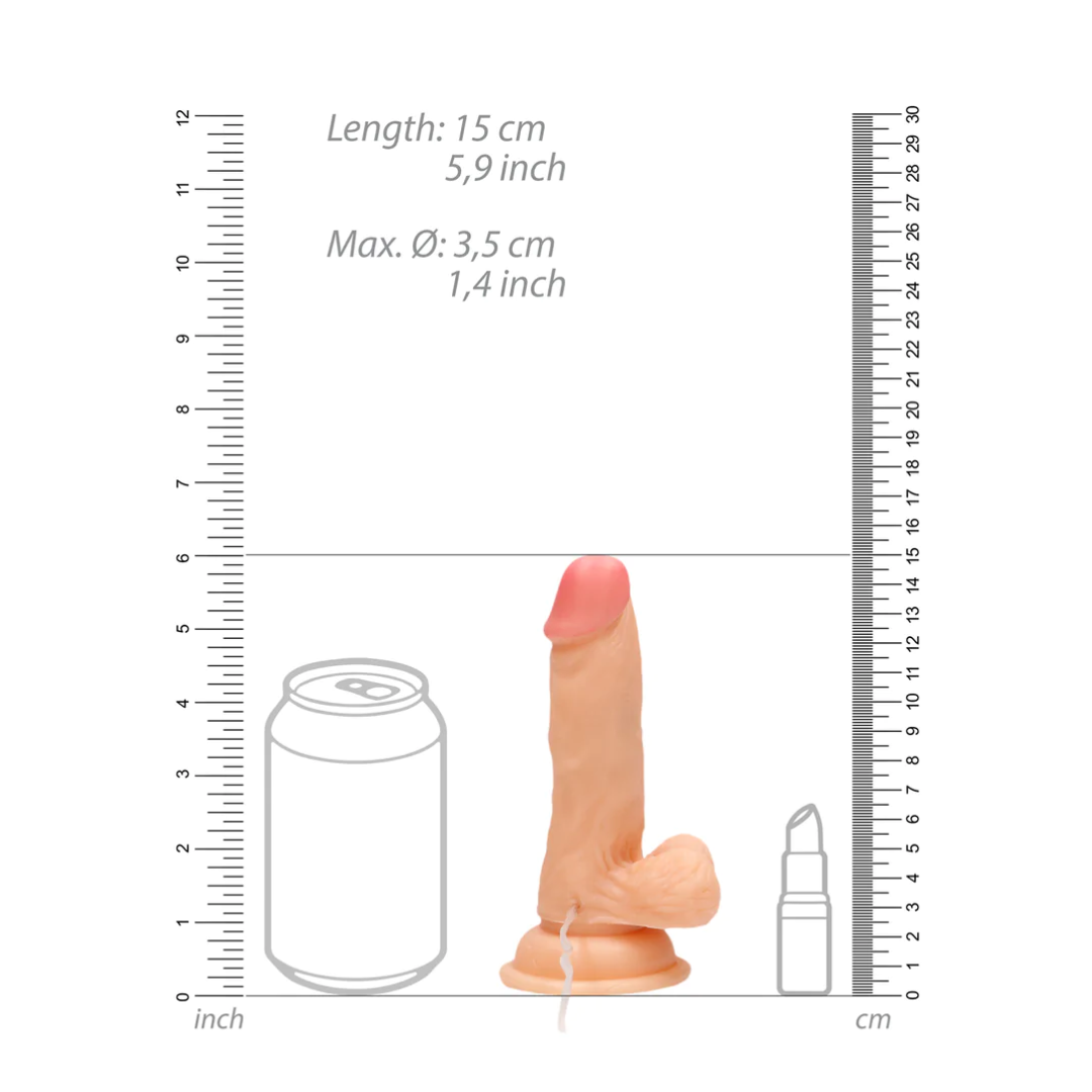 RealRock by Shots Vibrating Realistic Cock with Scrotum