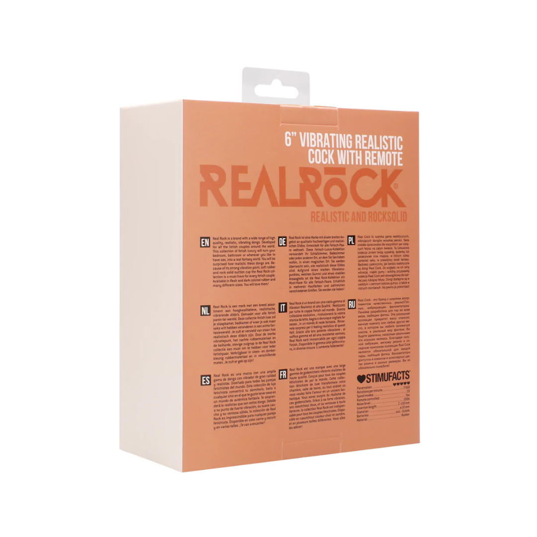 RealRock by Shots Vibrating Realistic Cock with Scrotum